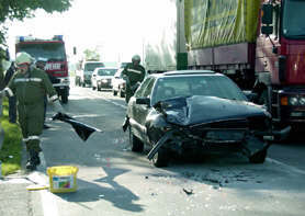 Vier Fahrzeuge waren in den Unfall involviert