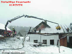 Kranschaufel im Einsatz